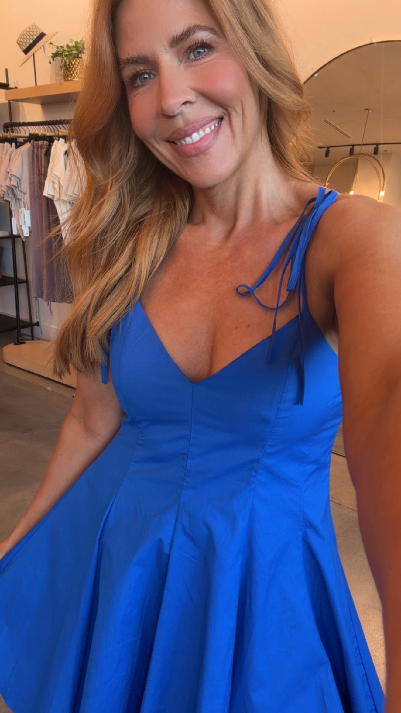 royal blue flared dress Royal Fit and Flare Cocktail Dress 37080